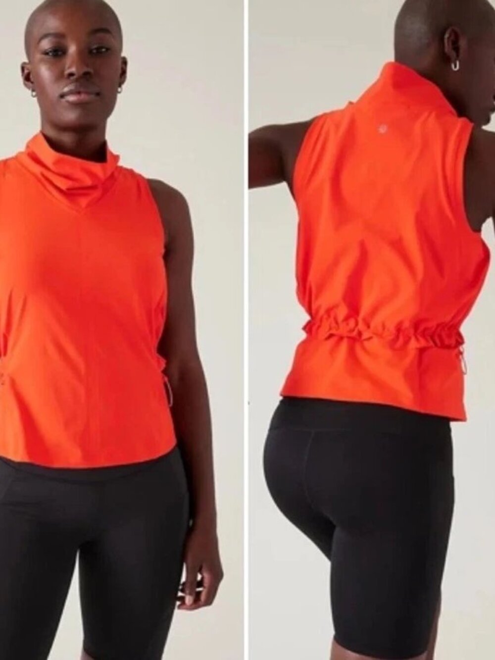 NWOT Athleta Venture Out Tank Vermillion Orange Size Small S NEW Retail $79
